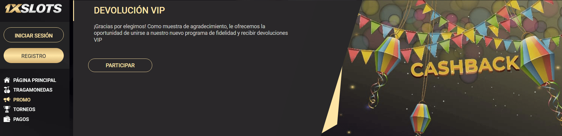 Programa VIP del casino 1xSlots