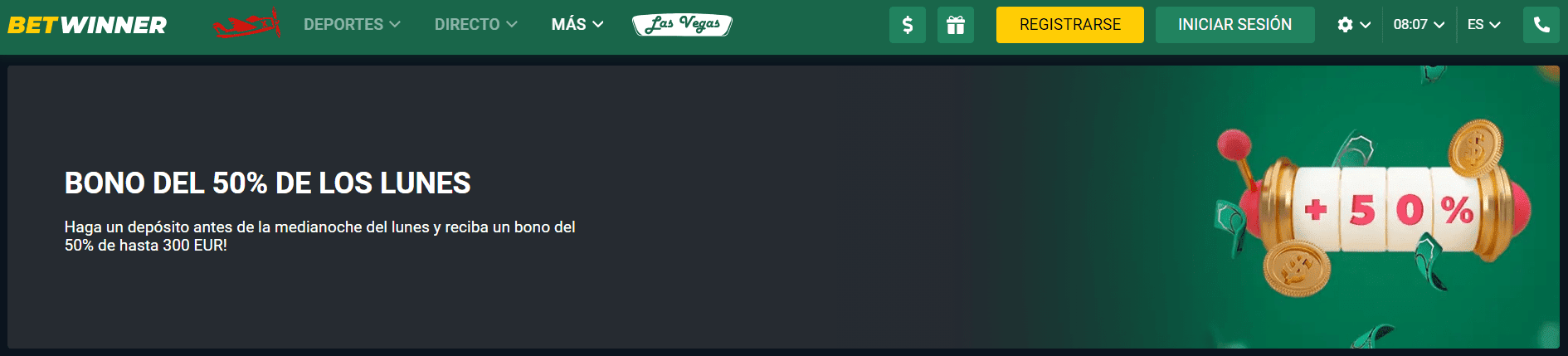 Betwinner casino bono de depósito