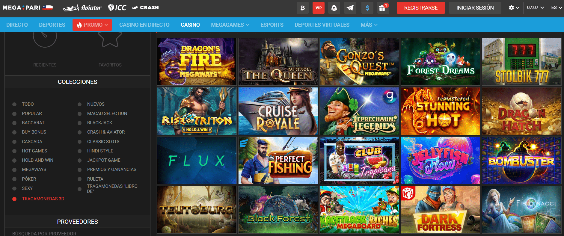 Megapari casino tragamonedas