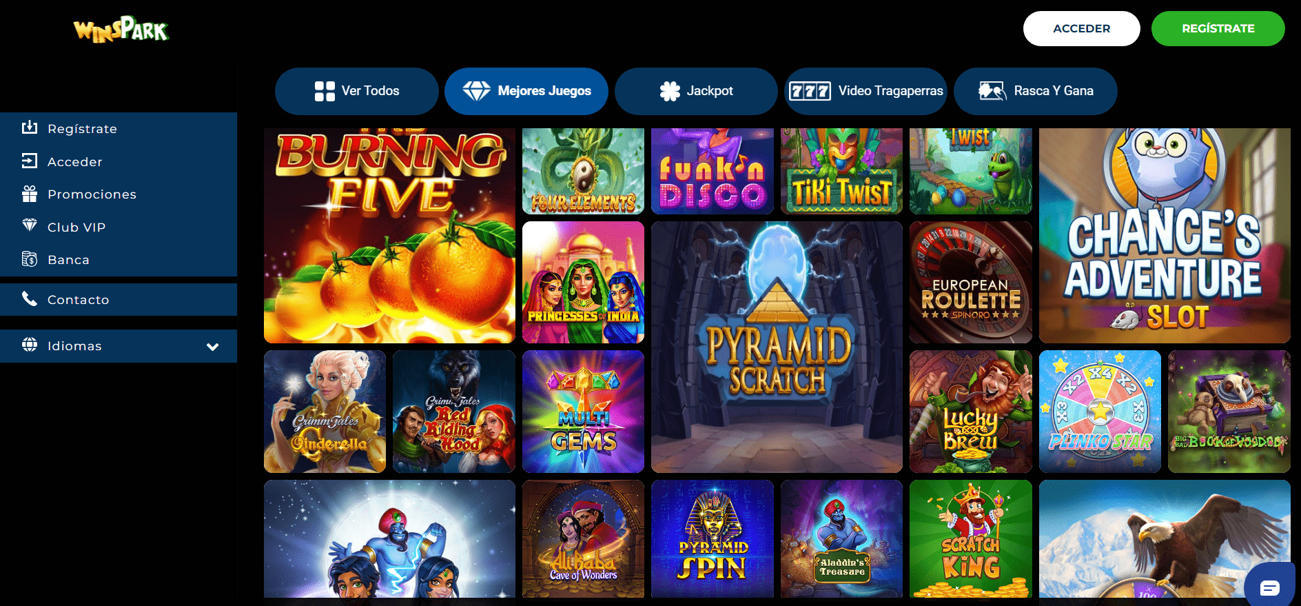 Giochi di Winspark Casino