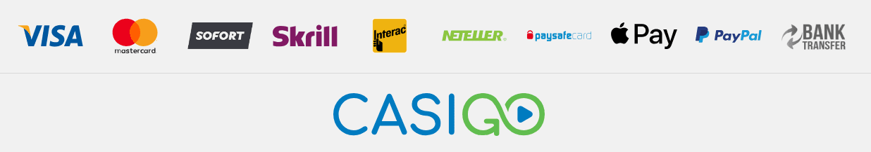 M&eacute;todos de pago en CasiGo casino