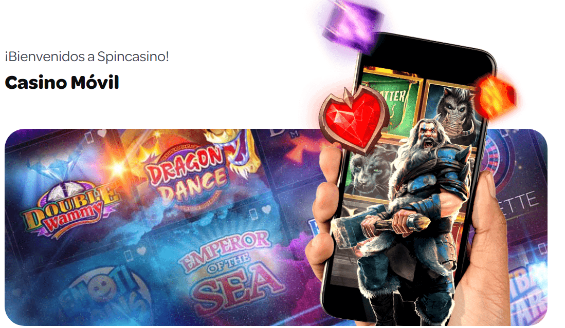 Aplicación móvil Spin Casino