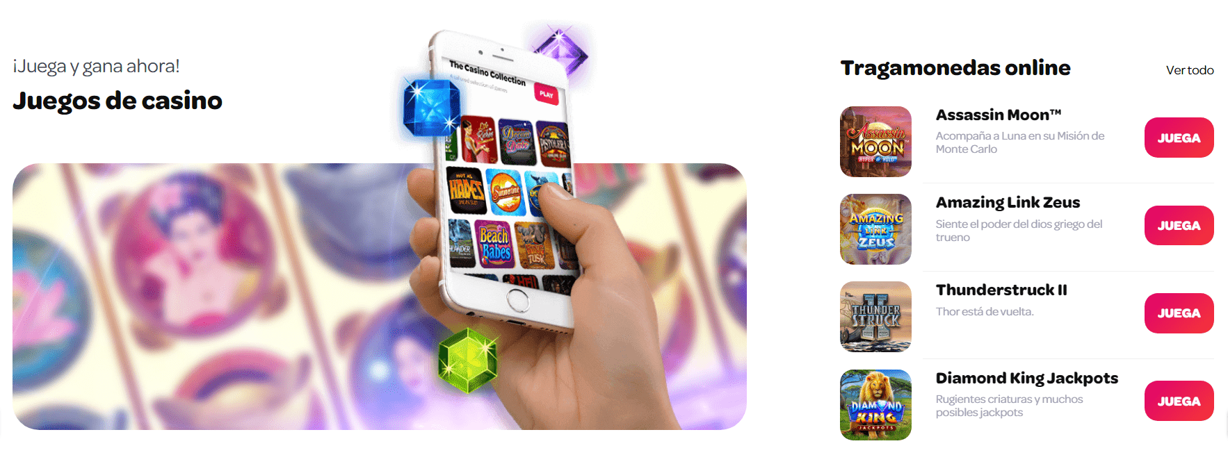 Juegos de Spin Casino