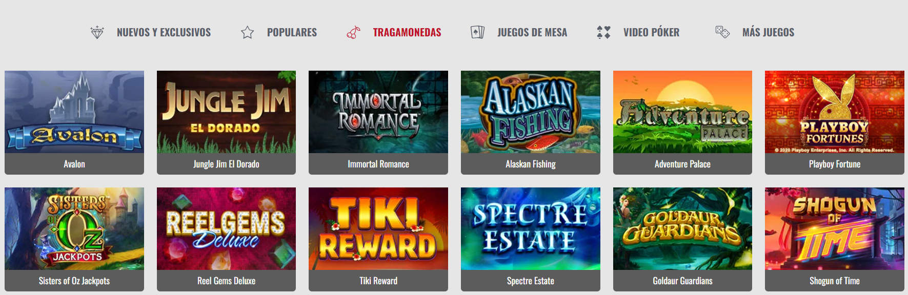 Tragamonedas en Platinum Play