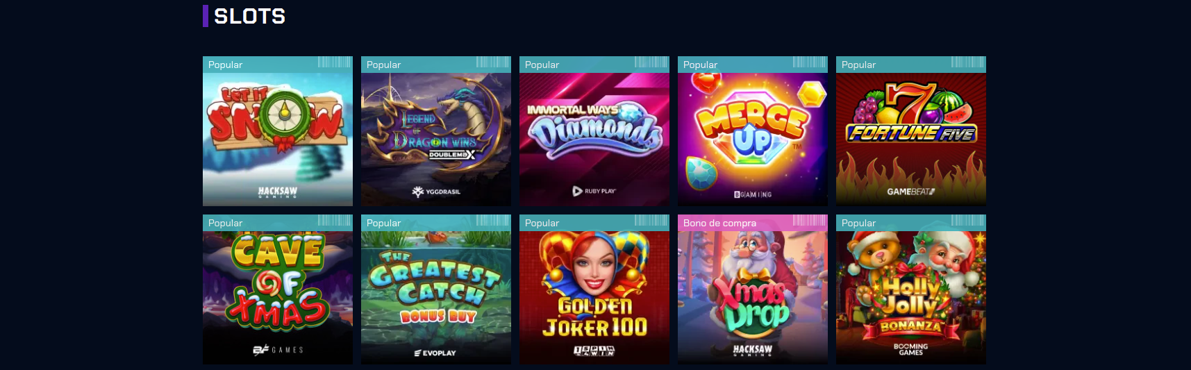 Justbit slots spellen