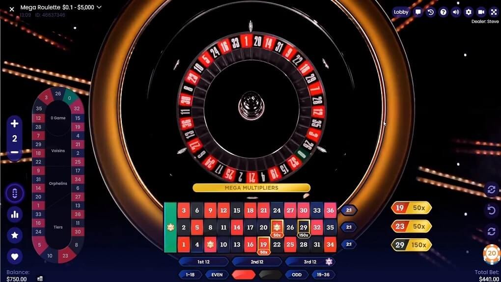 Reseña de Mega Roulette 